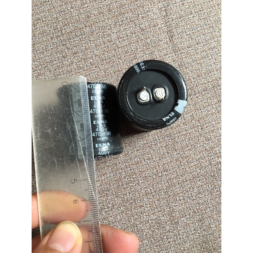 Tụ 400V 470uf hàng bóc máy cam kết chất lượng cao