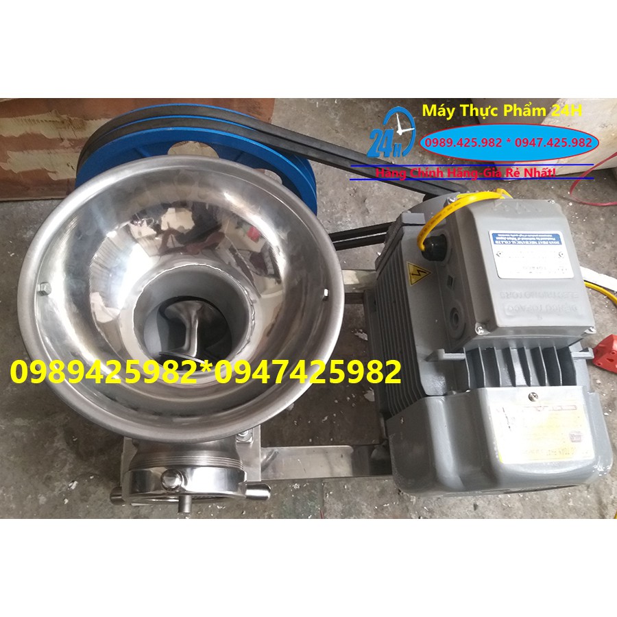 Máy đùn thịt,Máy xay xương cối 32 Inox 100% lắp mô tơ 3kw dây đồng