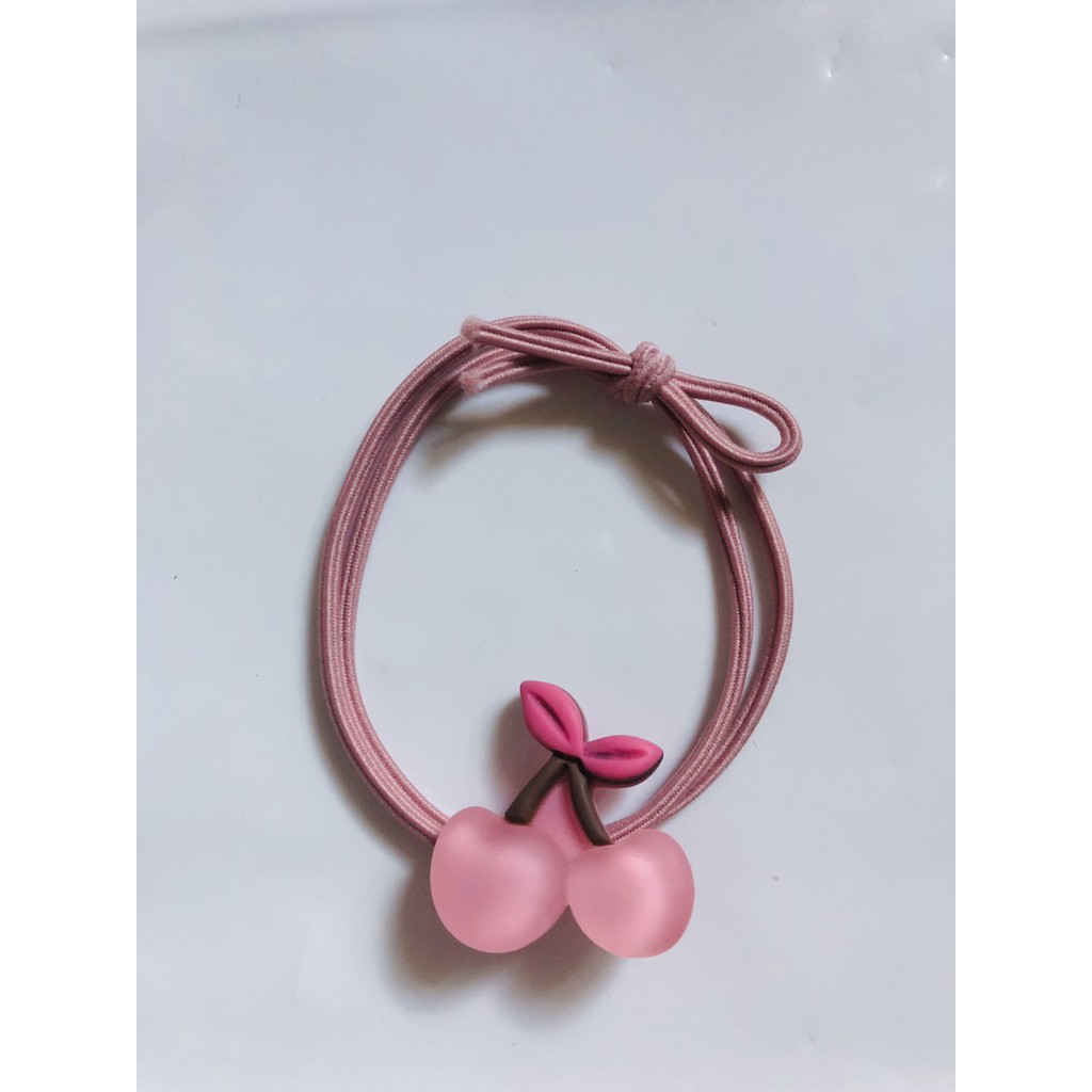 1 dây cột tóc quả chery nhiều màu - giao màu ngẫu nhiên
