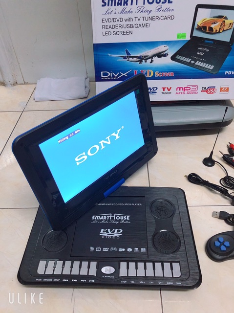 Đầu Đĩa Có Màn Hình DVD 10.1 inch SmartHouse Không Kén Đĩa