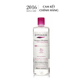 Nước tẩy trang Byphasse Solution Micellaire Face 500ml dành cho da dầu - 2016 Skincare