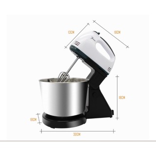 Máy đánh trứng trộn bột để bàn có xô đựng 7 tốc độ