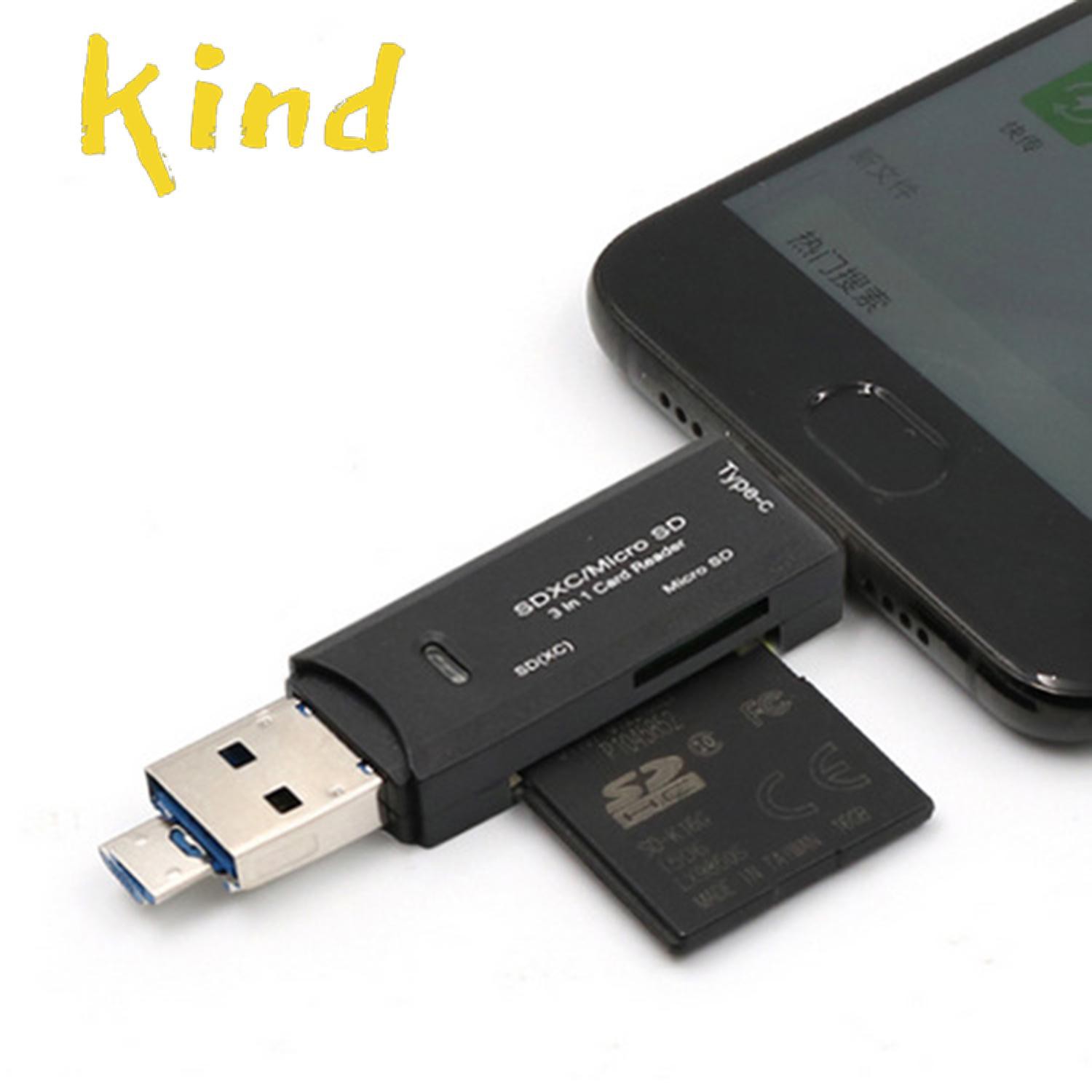 Đầu Đọc Thẻ Nhớ 3 Trong 1 Usb3.1 Usb-C / Type C Sd Tf / Micro Sd | BigBuy360 - bigbuy360.vn