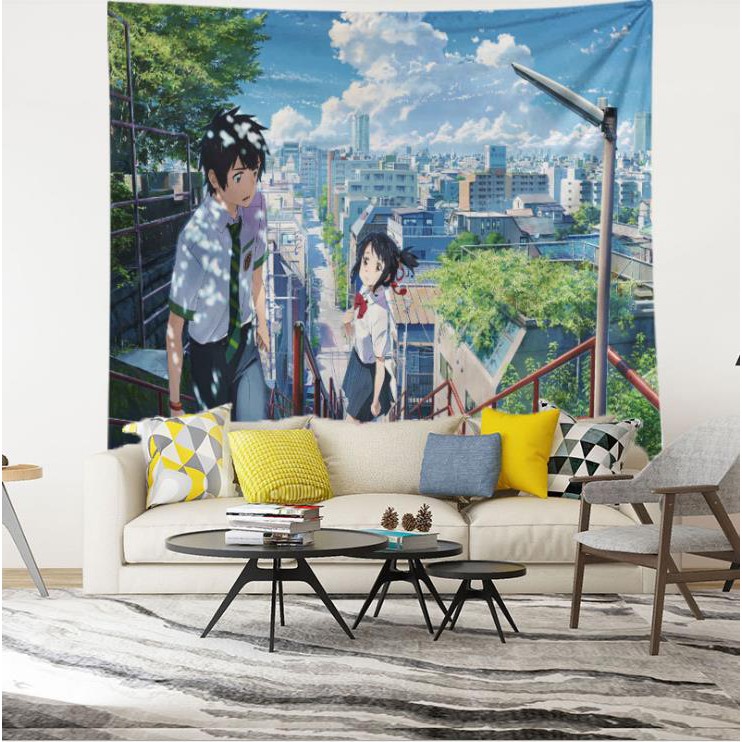 Vải treo tường, thảm treo tường in hình các nhận vật hoạt hình Anime | BigBuy360 - bigbuy360.vn