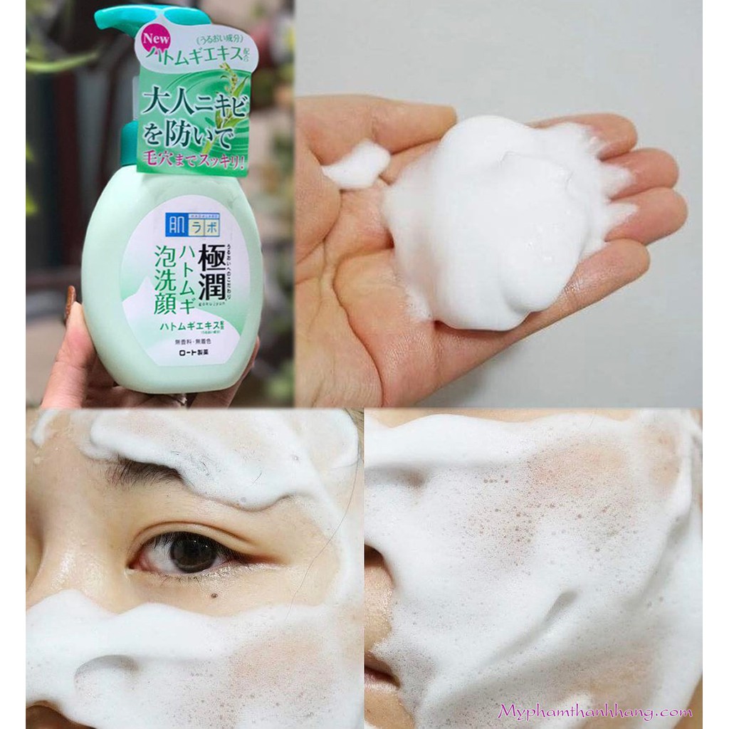 Sữa Rửa Mặt Tạo Bọt HadaLabo Gokujyun Foaming Cleanser