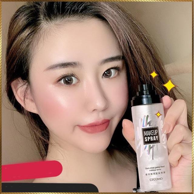 Xịt nhũ cố định lớp trang điểm Gecomo Star Shine Galaxy Spray bản dupe của Mac Fix+ Shimmer GSS1 H68 | BigBuy360 - bigbuy360.vn
