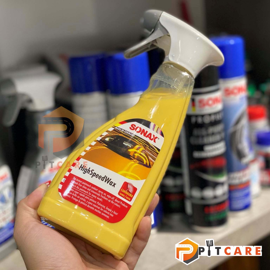 Chai Xịt Đánh Bóng Nhanh Sonax High Speed Wax 288200 500ml Tạo Hiệu Ứng Cánh Sen Nhanh Chóng Tiện Dụng