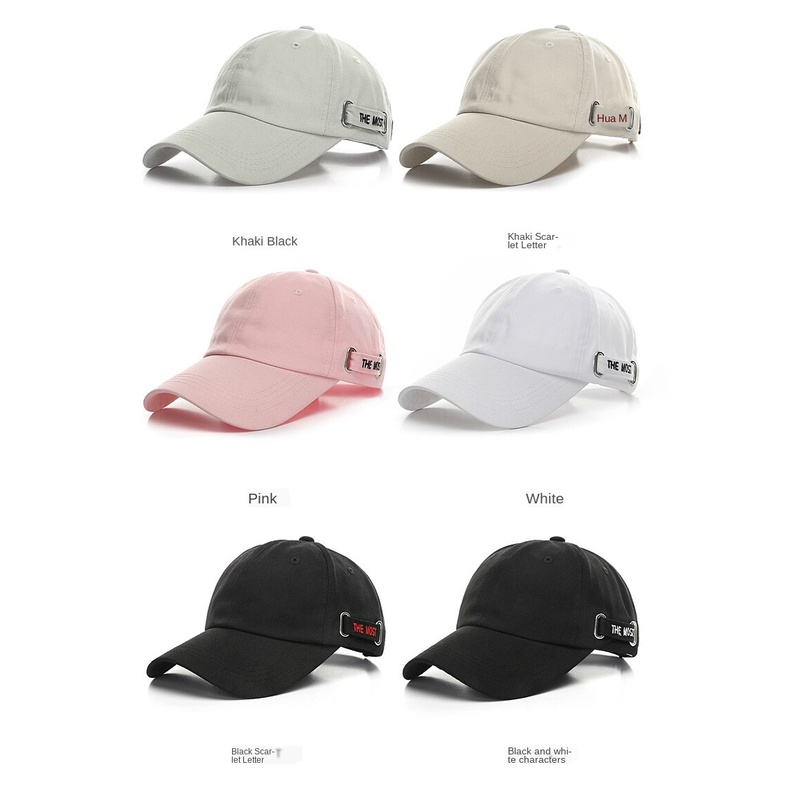 Mũ lưỡi trai thêu chữ thời trang unisex đơn giản