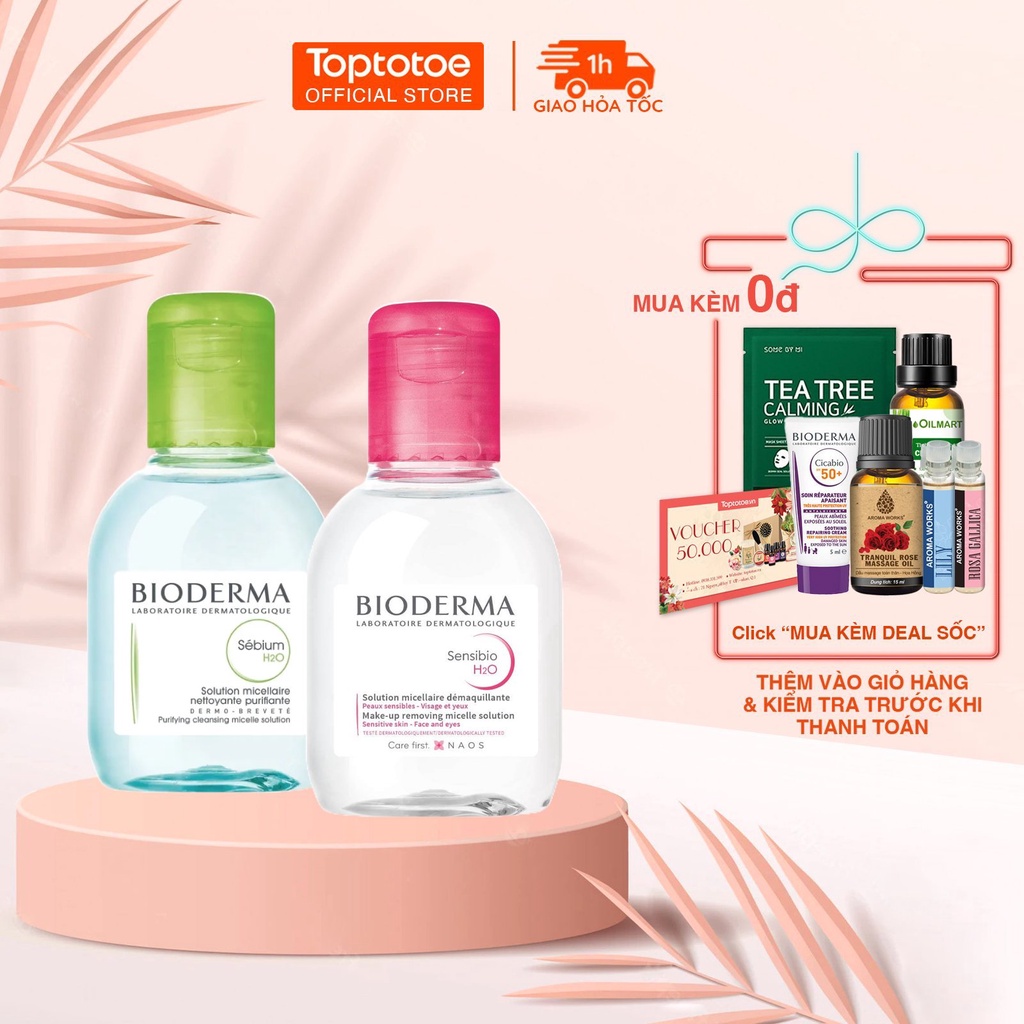 Nước Tẩy Trang Bioderma H2O Pháp 100ml