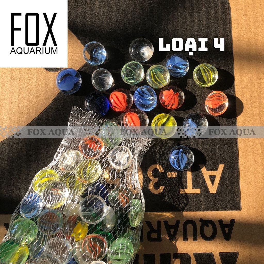 Sỏi thủy tinh, sỏi màu trang trí bể cá, chậu cây, decor không gian sống siêu rẻ 300-500Gr
