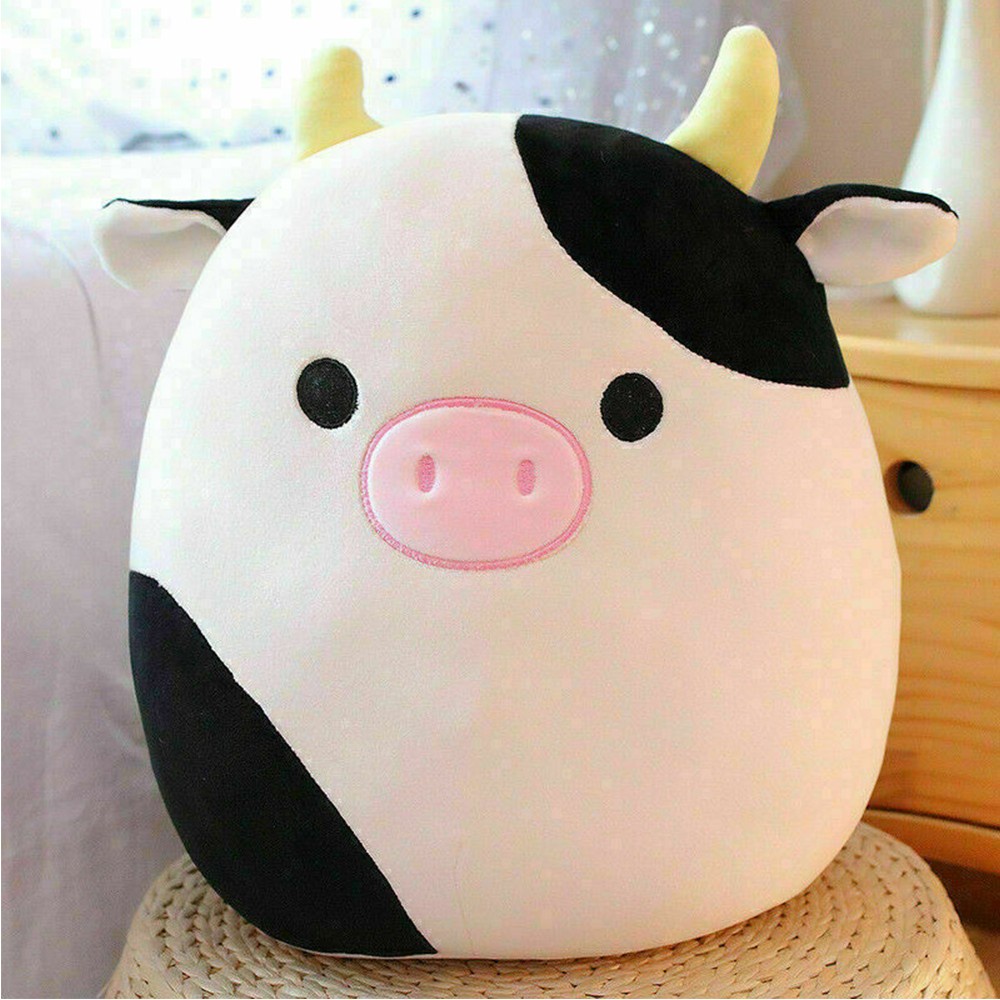 Squishmallows Connor The Cow Plush Toy Cuddle & Squeeze Super Soft Doll KId Gift