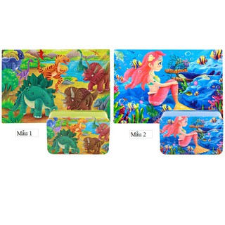 Bộ Xếp Hình 200 Mảnh Ghép Hộp Thiếc - Giá Thanh Lý Cửa Hàng