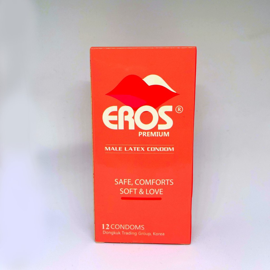 Bao Cao Su Siêu Mỏng Trơn EROS PREMIUM - Hộp 12 chiếc