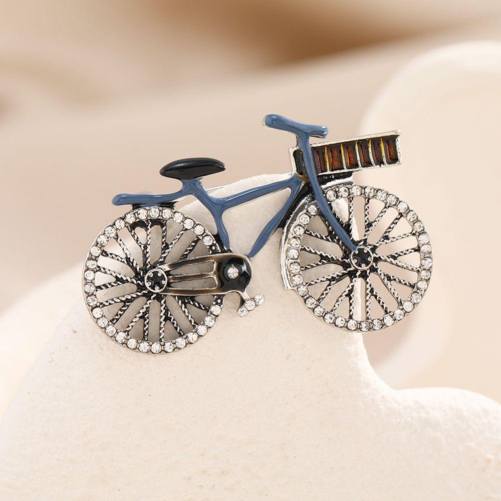 Trâm Cài Áo Hình Xe Đạp Màu Ngà Sáng Tạo Cho Nam Và Nữ|Ghim Cài Áo Hình Xe Đạp Ngộ Nghĩnh