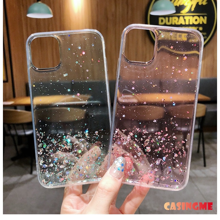 Ốp Điện Thoại Silicone Mềm Trong Suốt Đính Kim Tuyến Cho Samsung Galaxy S21FE 5G S20 S21 S 21 Ultra Plus FE 4G 5G