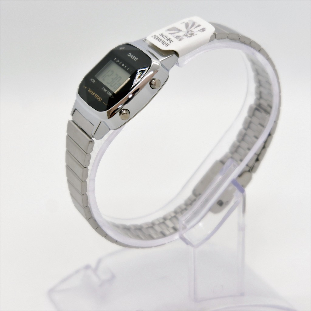 Đồng Hồ Nữ Casio LA670WAD-1DF 🌟 ғʀᴇᴇ sʜɪᴘ 🌟  - Dây Đeo Kim Loại Mặt Vuông Đính Đá 💎Kim Cương 🔥 Cam Kết Hàng Chính Hãng 🔥