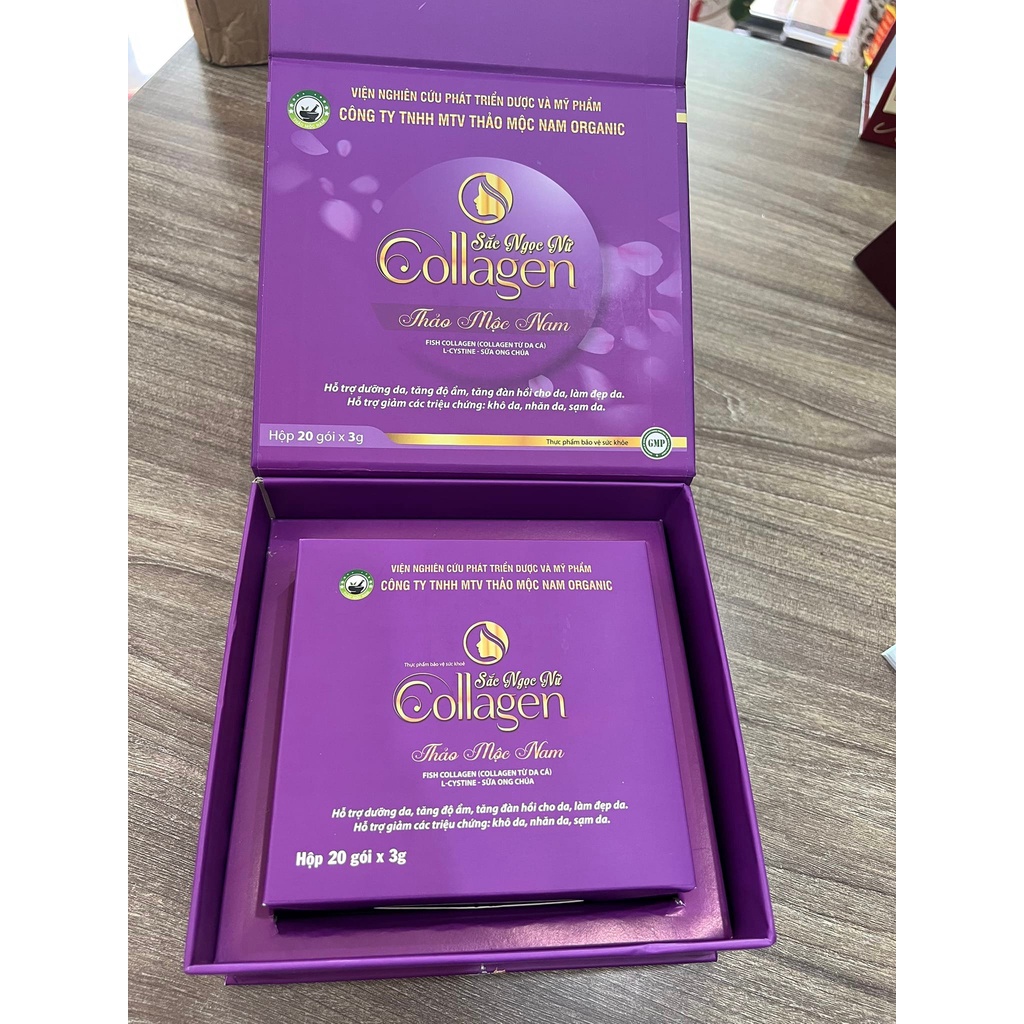 COLLAGEN SẮC NGỌC NỮ THÀO MỘC NAM, SÁNG DA, MỜ NÁM, GIẢM NẾP NHĂN, TĂNG CƯỜNG SỨC KHỎE XƯƠNG KHỚP, TĂNG ĐÀN HỒI CHO DA