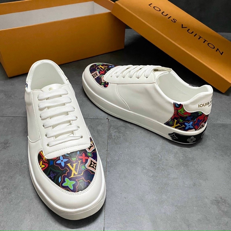 Giày snk lv nam nữ thể thao da lộn đế cao su tăng chiều cao hàng Fullbox.