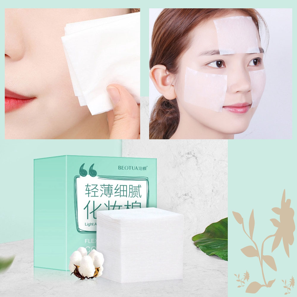 [Hàng mới về] Hộp bông tẩy trang dùng một lần thân thiện với da