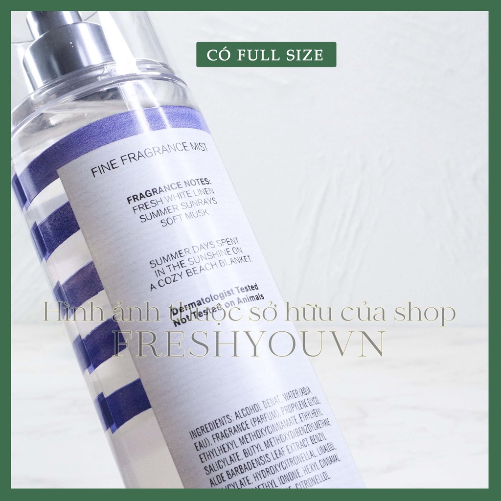 Beachfront Blanket - Xịt thơm toàn thân body mist Bath & Body Works khác - fresh you
