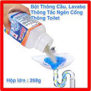 Bột thông cống ,bồn cầu,lavabo nắp xanh cực mạnh yuhao siêu thần thánh
