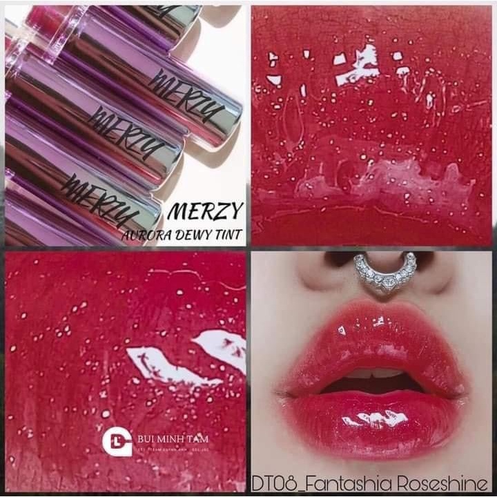 Son Tint Bóng Siêu Lì Merzy Aurora Dewy Tint