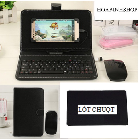 Vỏ bảo vệ điện thoại tích hợp Bàn phím + Chuột cho điện thoại Android có hỗ trợ OTG