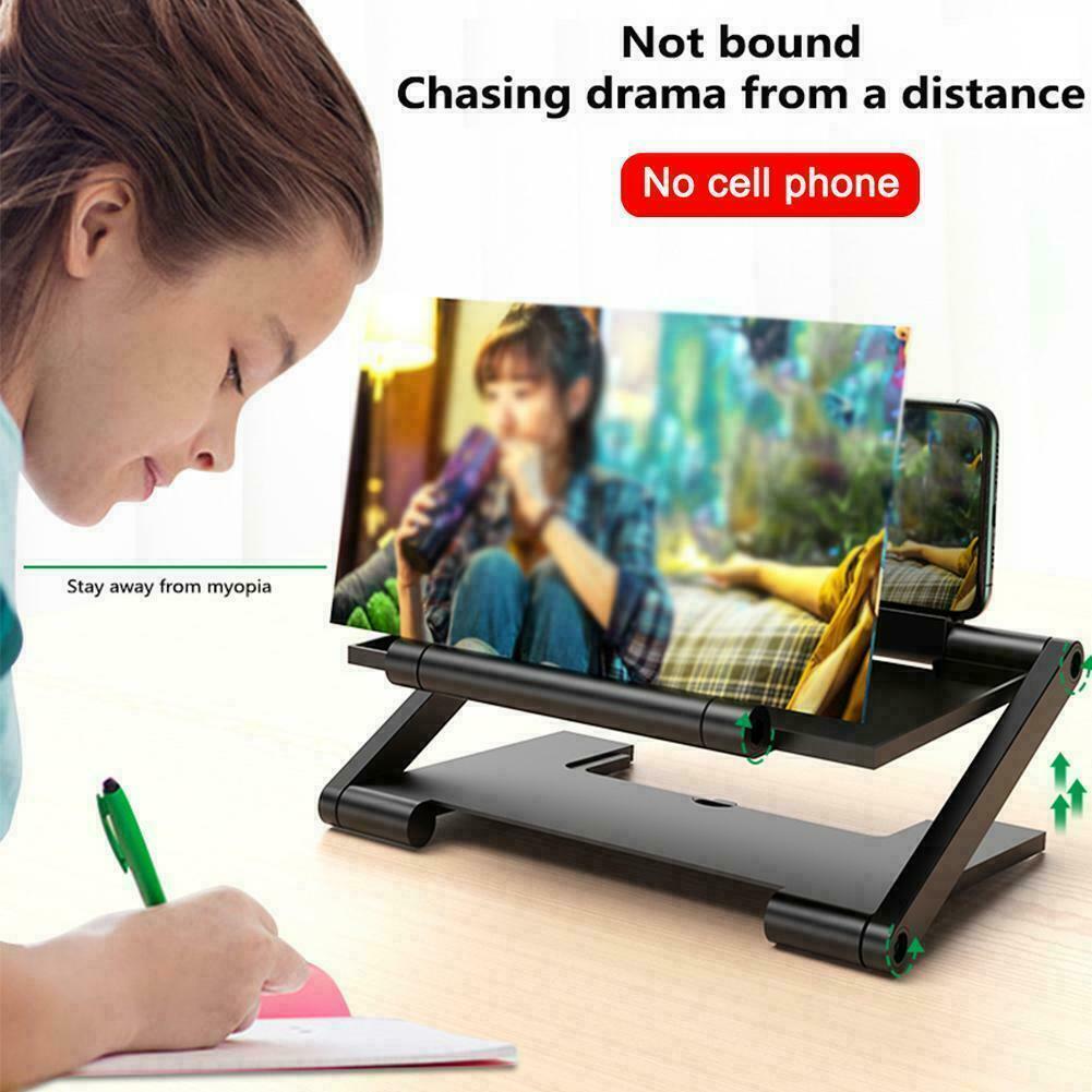 Giá Đỡ Khuếch Đại Màn Hình Điện Thoại 3d 8 Inch Có Thể Gấp Gọn Tiện Dụng