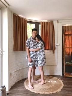 Đồ đôi siêu xinh🔥Chất lanh Thái siêu mát🔥Freeship