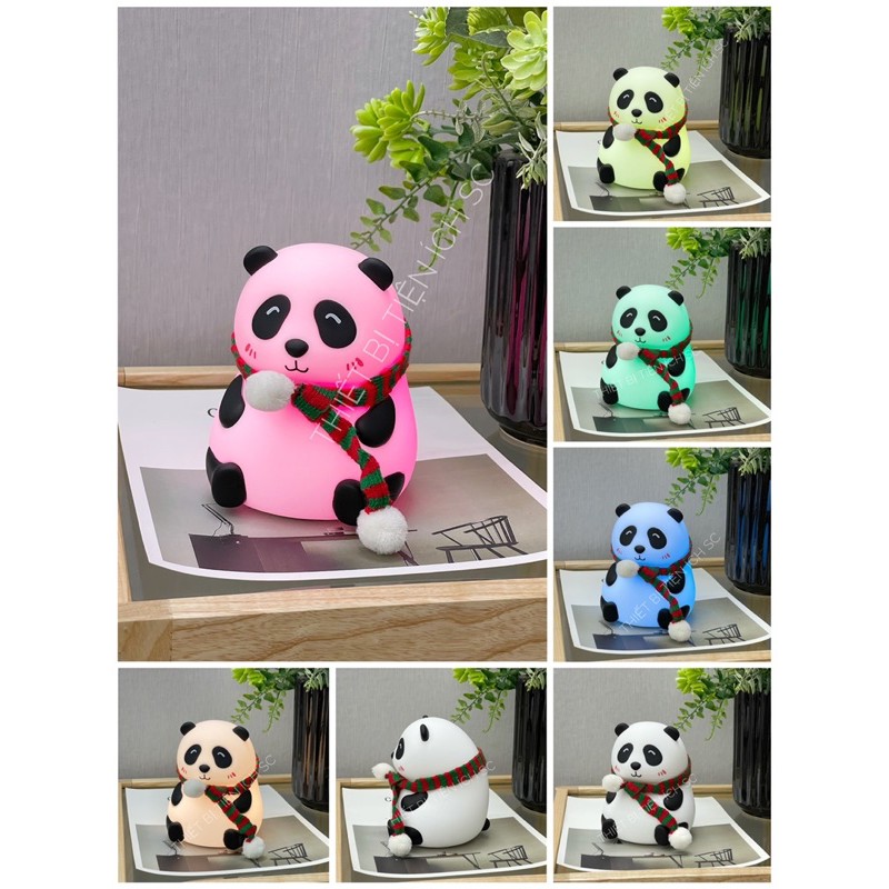 Đèn Ngủ Cảm Ứng , Đèn Ngủ Silicon Gấu Con Dễ Thương Quà Tặng Cho Bé