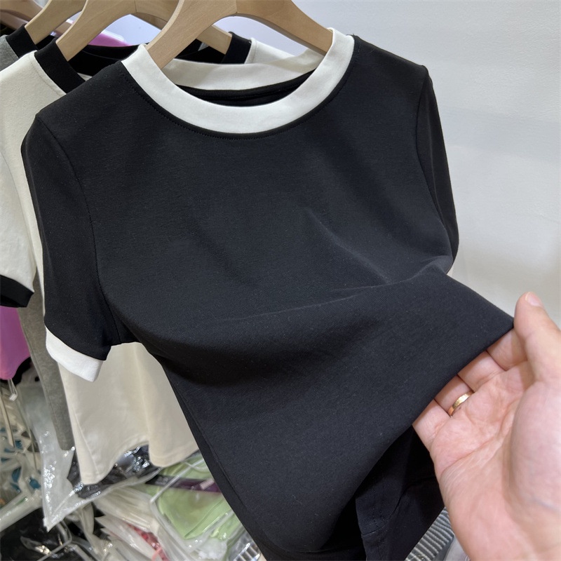 NRVP Áo Thun Mỏng Tay Ngắn Phong Cách Hàn Quốc Mới Mùa Hè 2022 Dành Cho Nữ