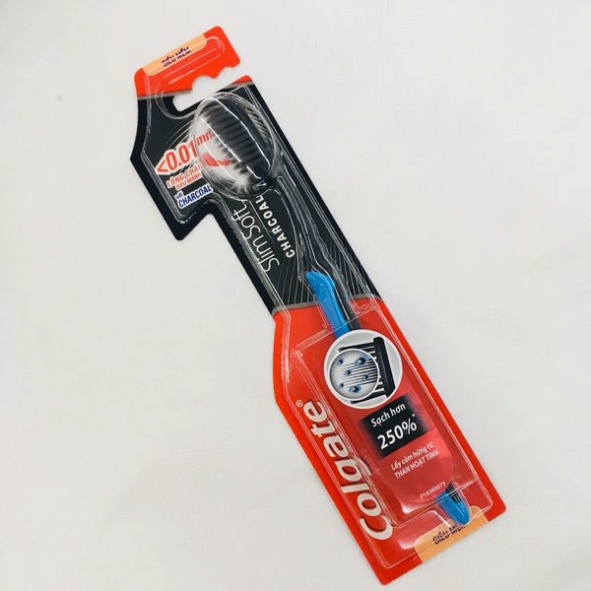 bàn chải đánh răng Colgate slimsoft charcoal siêu mềm, kháng khuẩn