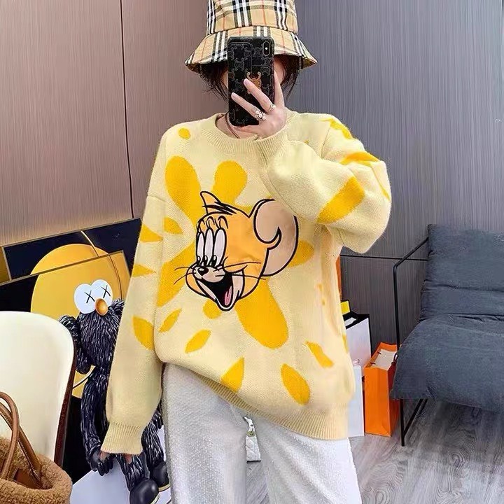 [ Nhiều mẫu] Áo len nữ dài tay dáng thụng giấu quần hoạt hình QC cao cấp thời trang nữ SM STORE