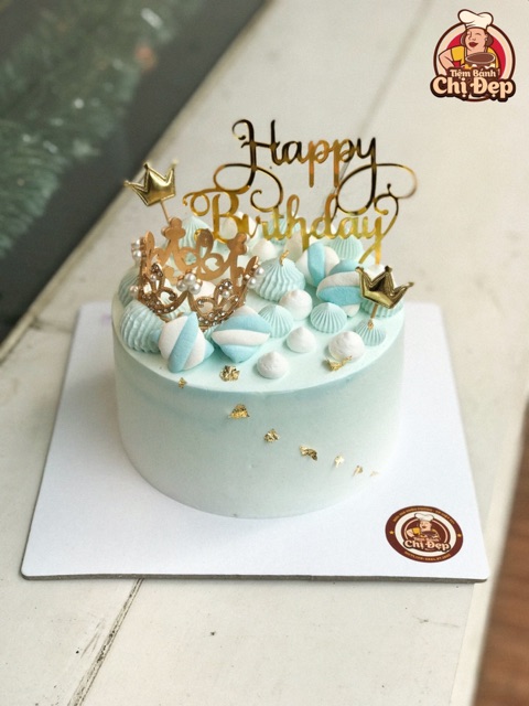 10 cái cắm chữ mica Happy Birthday cắm bánh