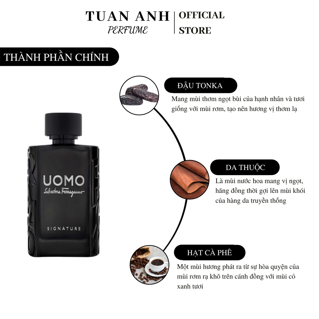 Nước hoa nam cao cấp SALVATORE FERRAGAMO UOMO SIGNATURE Eau De Parfum chính hãng TUAN ANH PERFUME