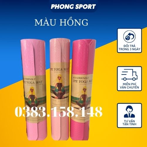 Thảm tập gym COMBO TẠ 2kg chống trượt dày 6mm-8mm cao cấp tập tại nhà.