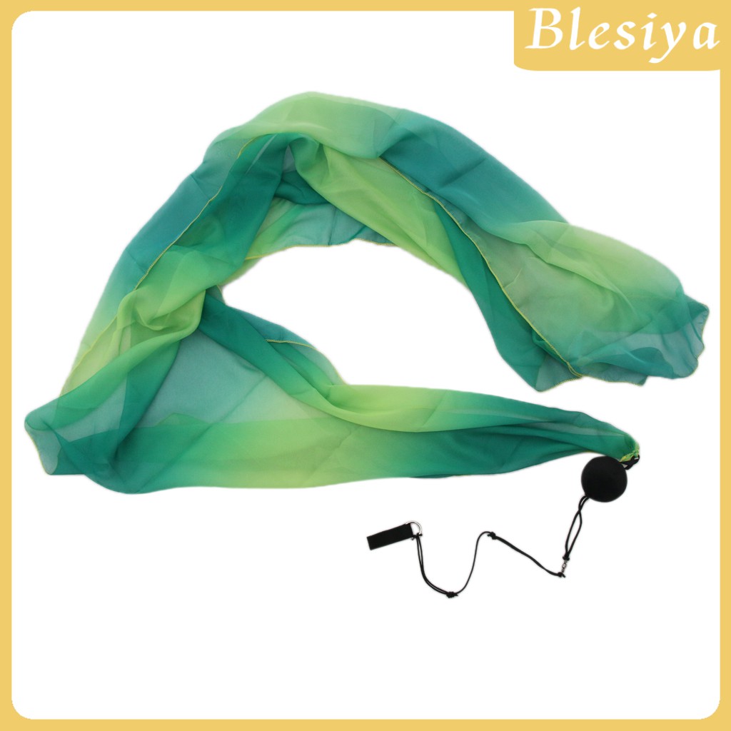 Khăn lụa múa bụng thời trang 206x70cm kèm quả bóng