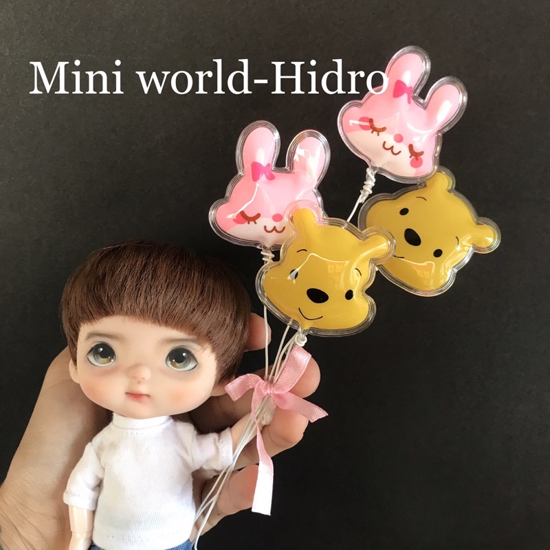 Mô hình bóng bay mini tí hon tỉ lệ 1/6, 1/8, 1/12 dùng cho búp bê Barbie, bjd, holala, Baboliy