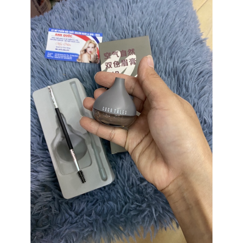 KEM TẢN MÀY GOGO TALES  AIR NATURAL TWO-TONE EYEBROW CREAM 8,4G  MÀU 302 | BigBuy360 - bigbuy360.vn