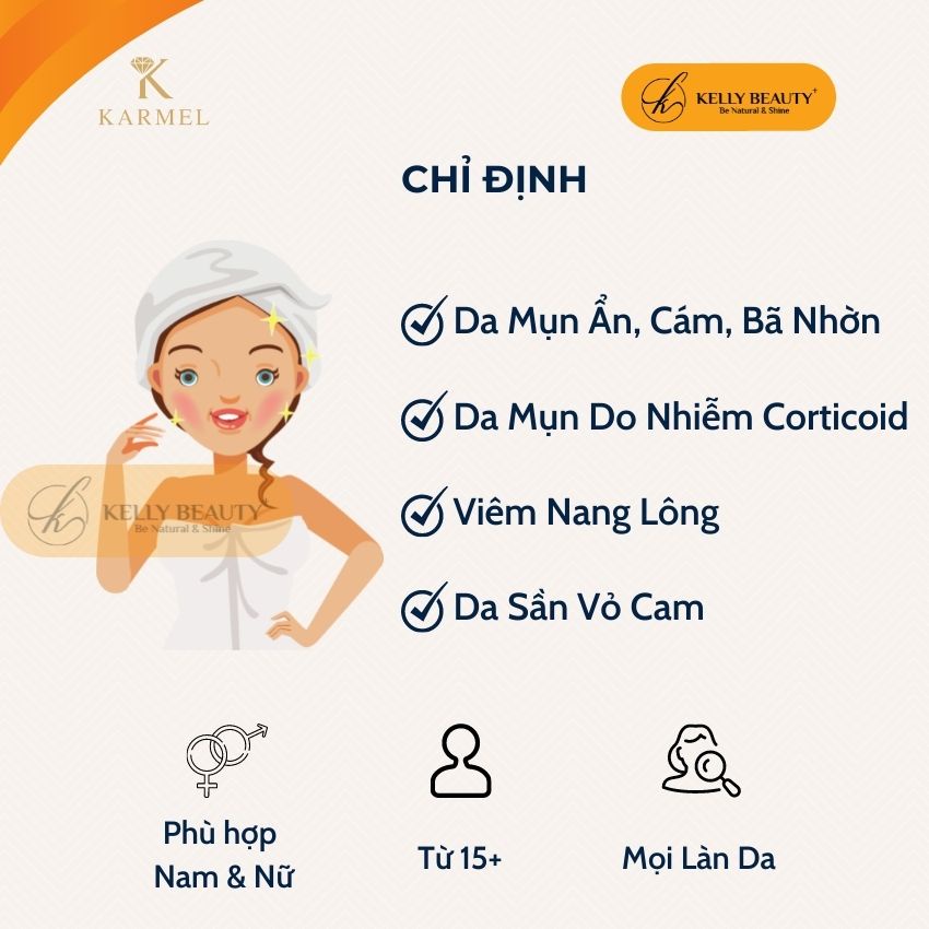 Serum Mụn Detox Acnes KARMEL 10ml – Giải Quyết Mụn Ẩn, Đầu Đen; Da Nhiễm Corticoid; Thu Nhỏ Lỗ Chân Lông | Kelly Beauty