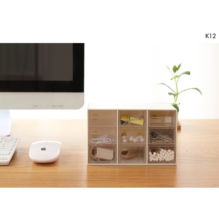 Hộp đựng để bàn máy tính trong suốt kiểu Nhật Bản