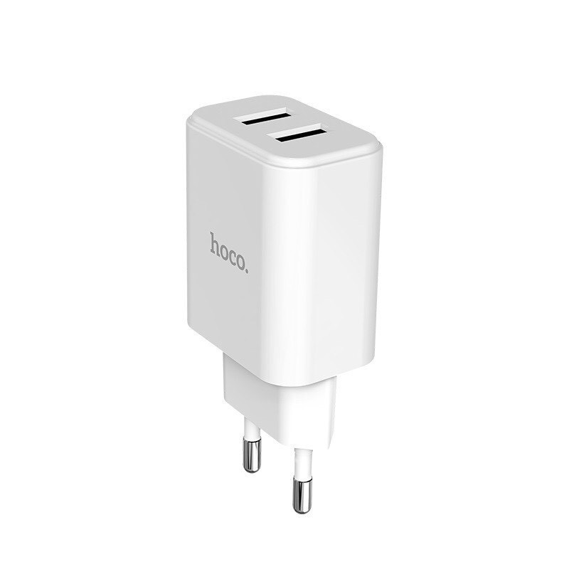 Củ Sạc Nhanh Hoco C62A :gem:FREESHIP:gem: Củ Sạc Chính Hãng Hoco  C62A 2 Cổng Usb 5V 2,1A -Bảo hành 12 tháng(Pk102store)