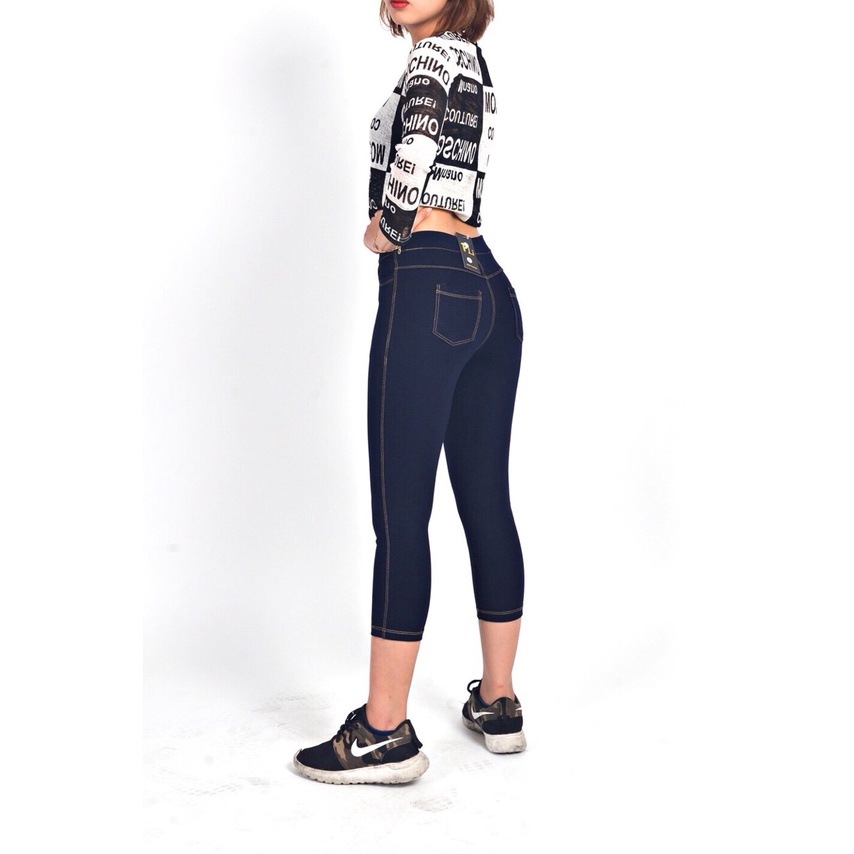 QUẦN LEGGING GIẢ JEAN LỬNG LƯNG THUN MÀU HÀNG CAO CẤP | BigBuy360 - bigbuy360.vn