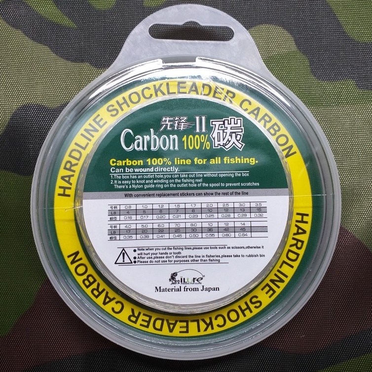 Dây câu cá Shock Leader Carbon Material from Japan , dây leader câu lure chịu ma sát tốt và tính đàn hồi cao