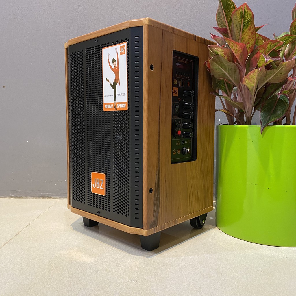 (Bán Chạy) Loa LBZ J8, Lọa Kẹo Kéo Di Động JBZ J8, 2,5 Tấc, 200W Cực Mạnh, Loa JBZ J8 Kèm 2 Micro Không Dây