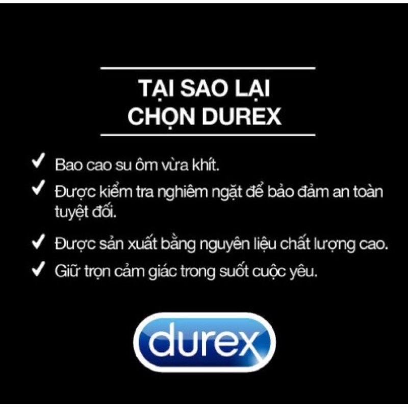 [Chính Hãng] Bao Cao Su Durex Kingtex (hộp 3 cái) Thái Lan