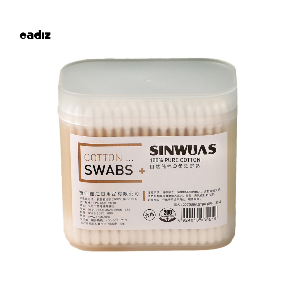 Hộp 1 Hộp 200 / 300 Tăm Bông Hai Đầu Chất Lượng Cao