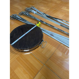 Đai inox thớt gỗ nghiến