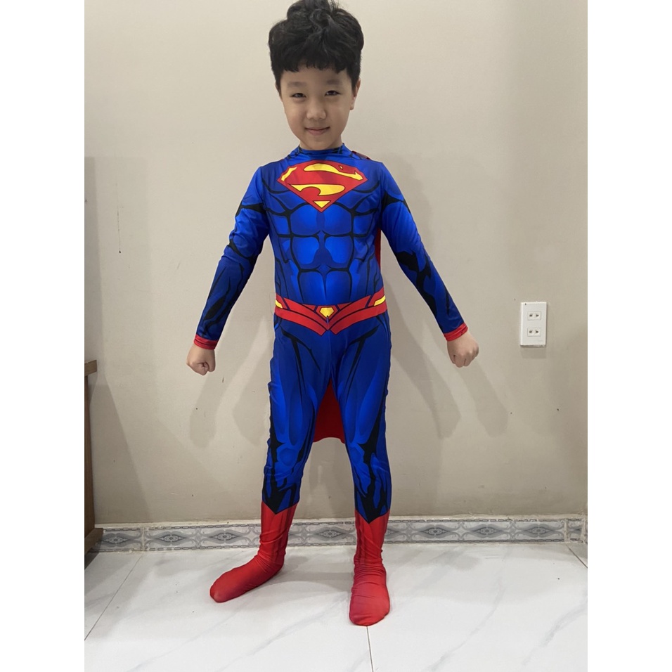 Bộ quần áo hóa trang siêu nhân trẻ em - Bộ COSPLAY Siêu nhân liền thân