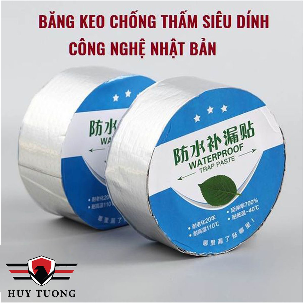 Băng keo chống thấm siêu dính NHẬT BẢN 🩹 FREESHIP 🩹 Băng keo siêu dính chống nước, chống thấm chịu nhiệt  5cm x 5m